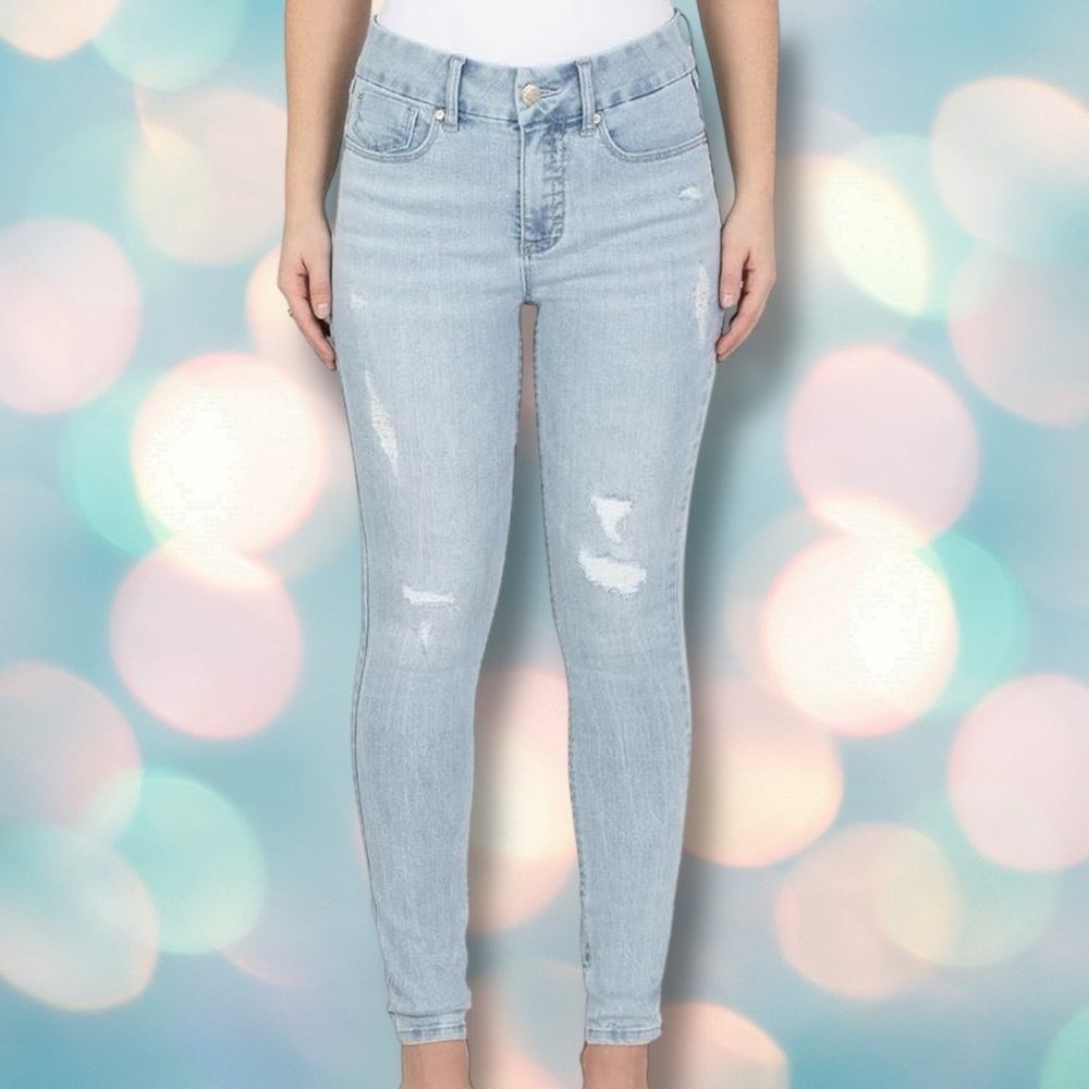 Seven7 Women’s Plus Size Tummyless High Rise Skinny Denim Jeans Size 16 - Picture 1 of 7